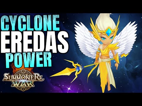 Eredas Cyclone Cleave Power! - Summoners War