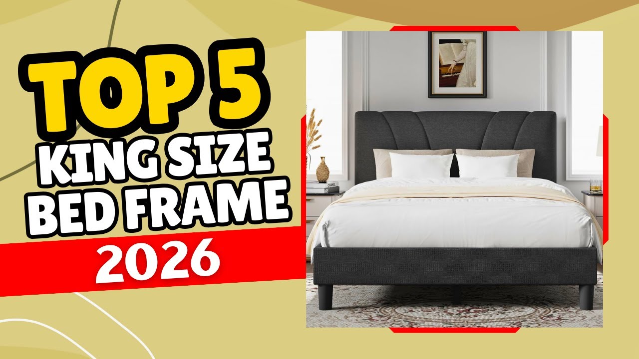 5 Best King Size Bed Frames in 2026 (Metal, Wood & Upholstered)