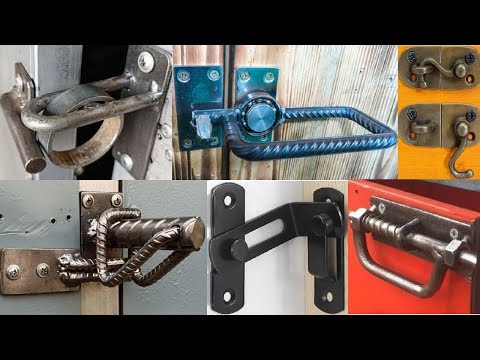 gate latch ideas and gate lock ideas / Metal door latch design ideas