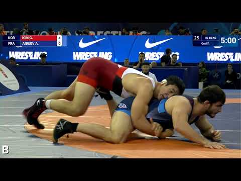 Qual. FS - 86 kg: G. KIM (KOR) v. A. AIBUEV (FRA)