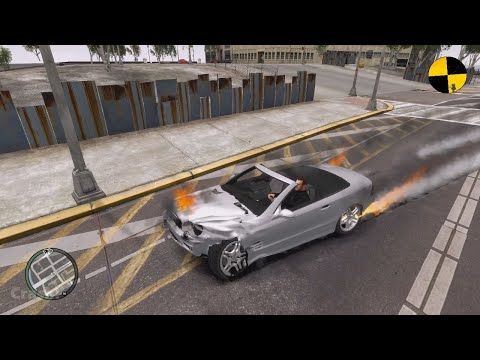 GTA 4 Crash Testing Mercedes