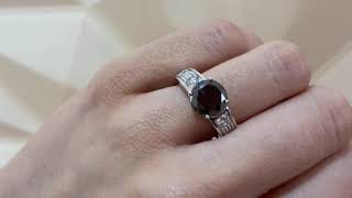 Anillo Diamante Negro AMELIE  99928651212 Joyería Nicols Madrid Barrio de Salamanca