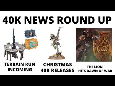 Terrain Release, Christmas Minis, Lion Confirmed, Ultra-Teasers and More - 40K News Round Up!