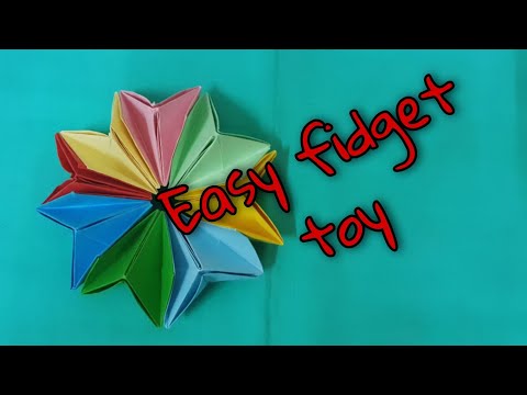 7 diy fidget toys ideas-#5-how to make easy fidget toys at home-origami fidget toy