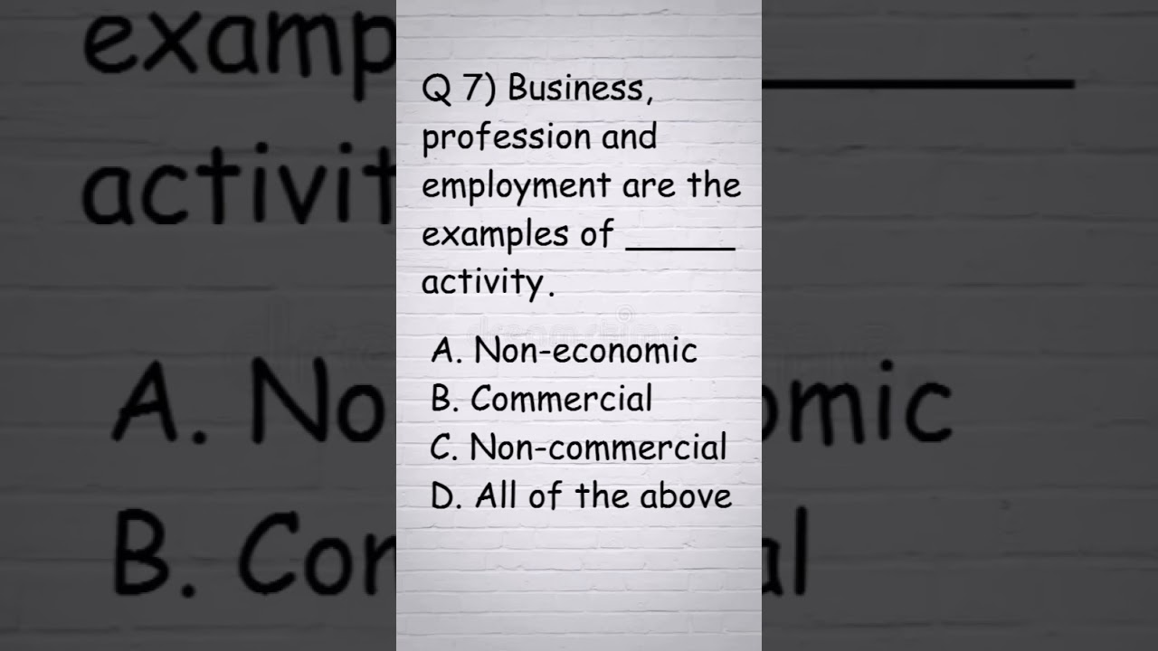 ICSE Commercial Studies Class 9 Chapter 1 (Commercial and Non-Commercial activities) MCQ Test Viral