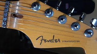 Video thumbnail for 2004 Fender 50th Anniversary American Deluxe Fat Strat HSS by Abdul Aziz Sanford