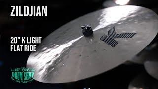 Video thumbnail for Zildjian 20 K Light Flat Ride by West Coast Drum Shop