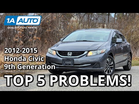 Top 5 Problems Honda Civic Sedan 2012-2015 9th Generation