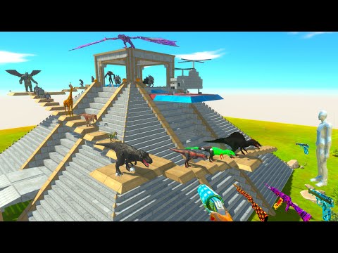! DEADLY PARKOUR! FPS PERSPECTIVE In PYRAMID - Animal Revolt Battle Simulator