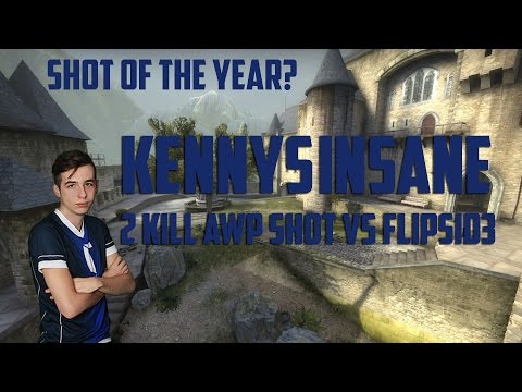 KennyS insane doublekill AWP shot vs Flipsid3 | Dreamhack Summer 2015