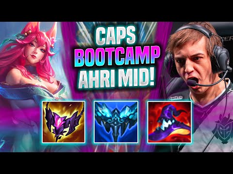 CAPS EPIC GAME WITH AHRI IN KOREA BOOTCAMP! - G2 Caps Plays Ahri Mid vs Syndra! | Season 2022