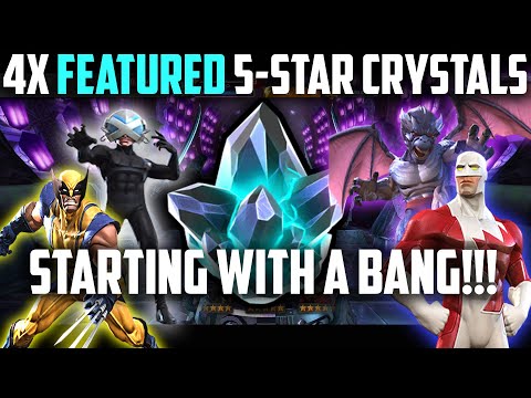 4X NEW Featured 5-Star Crystal Opening - Starting with a BANGER!!! - Marvel Contest of Champions