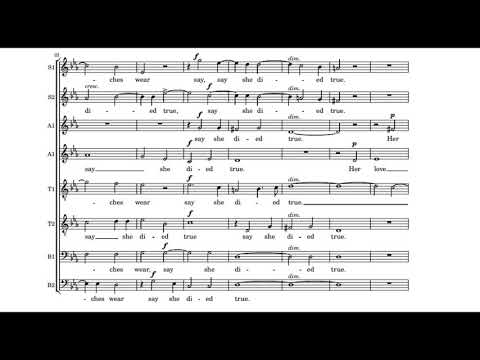 Lay a Garland (R. L. Pearsall) Score Animation