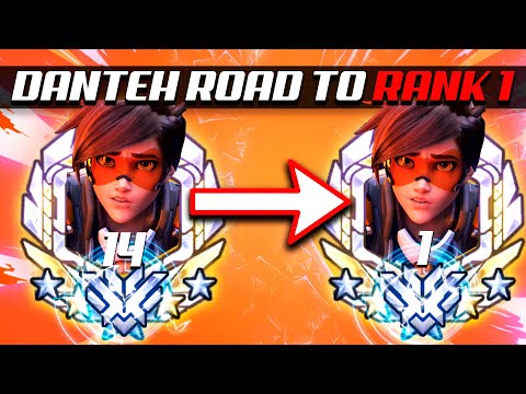 Danteh Rank 14 Tracer - Road to Rank 1! [ Overwatch Season 32 Top 500 ]