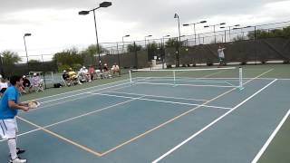 2012 USAPA Pickleball Nationals Mens 19+ Singles Joe Valenti vs. Brian Ashworth 4th round