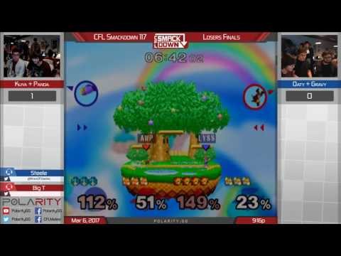 CFL Smackdown 117 Melee - Kuya + Panda vs Oaty + Gravy - Doubles Losers Finals