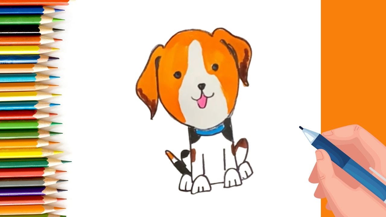 How to draw Beagle Dog? #shorts