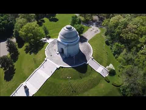 SUPER MAVIE THE DRONE AT THE McKINLEY MONUMENT, NORTH CANTON, OHIO
