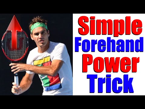 Simple Tennis Forehand Power Trick | Tennis Forehand Lesson