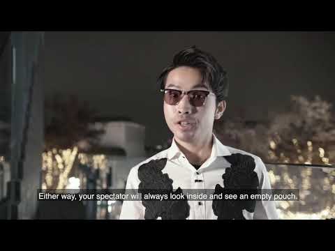 Saturn Magic -SansMinds Worker's Collection: Coin Pouch Timeless Beige (Half Dollar Size) - Trick