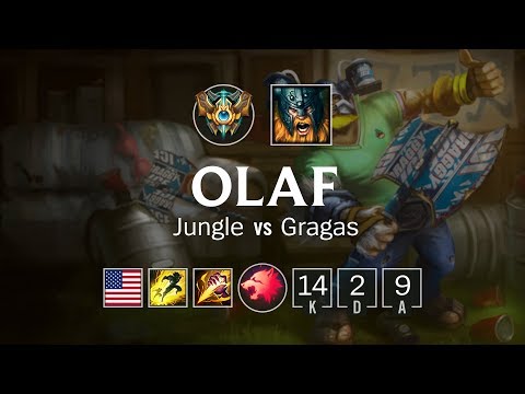Olaf Jungle vs Gragas - NA Challenger Patch 8.19