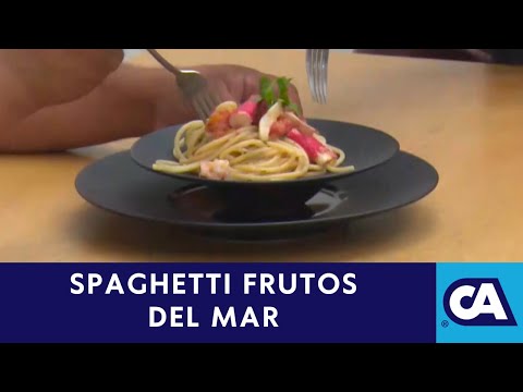 Aprende a cocinar la receta del Spaguetti de Frutos del Mar