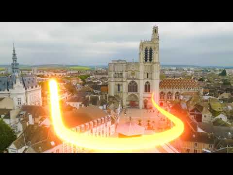 Passage de la flamme Olympique dans les 7 villes dans l'Yonne en Bourgogne