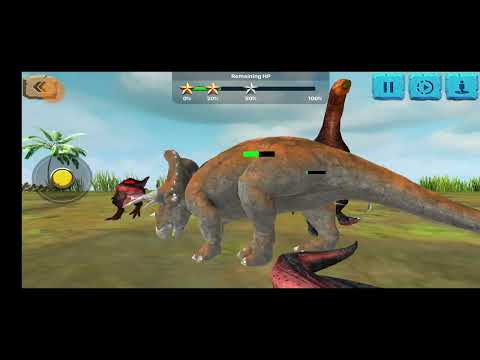 Carnivorous Dinosaurs and Herbivores Dinosaurs Battle in Tug of war - Animal Revolt Battle Simulator