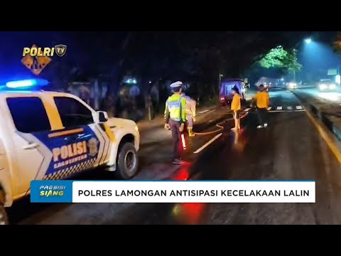 POLRES LAMONGAN ANTISIPASI KECELAKAAN LALU LINTAS