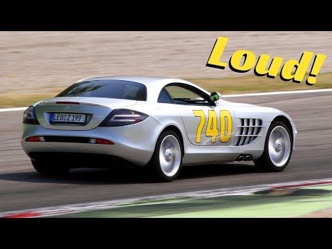 McLaren Mercedes SLR in Action at Monza Racetrack - Extremely LOUD!