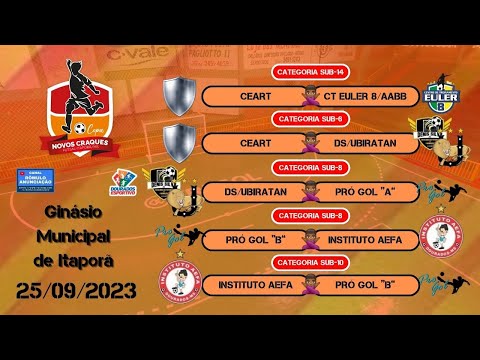 #493 3ª Copa Novos Craques de Futsal em Itaporã / 5 JOGOS