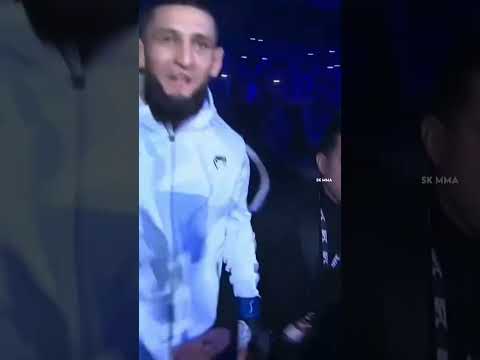 Khamzat Chimaev made everybody run with his walkout