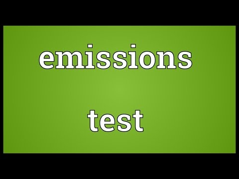 Emissions test Meaning