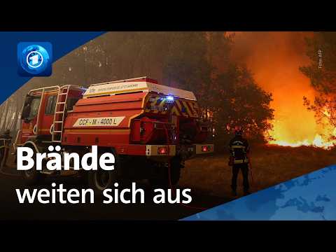 Frankreich und Spanien kämpfen gegen Waldbrände