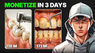 Make Viral Teeth Cleaning Shorts Using AI (Monetizable) thumbnail