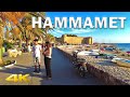 Hammamet/حمامات  Coastal City Walking Tour in Tunisia【4K HD – 60fps】🇹🇳