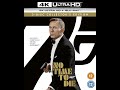Closing To No Time To Die UK 4K UHD Blu Ray 2021
