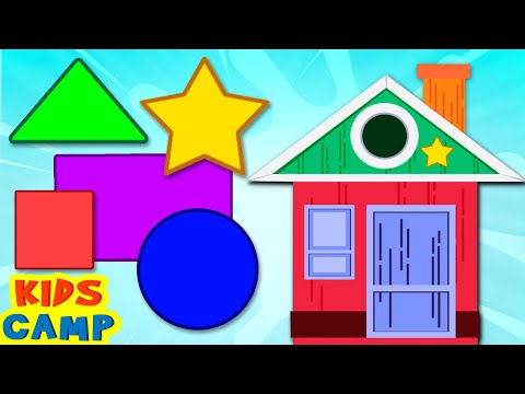 Learn Shapes For Kids With House | Shapes song | Toddler Learning Video