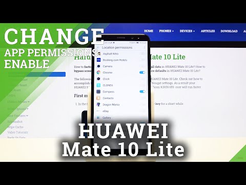 Apps Permissions – Manage App Customizations on HUAWEI Mate 10 Lite