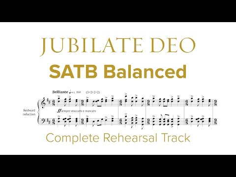 Complete SATB Rehearsal Track for Jubilate Deo by Dan Forrest