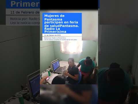 Mujeres de Pantasma participan en feria de saludPantasma. Radio La Primerísima