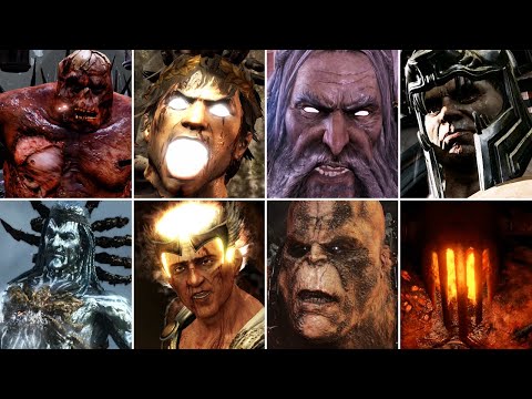 God of War 3 Remastered - All Bosses (CHAOS MODE)