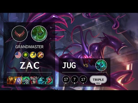Zac Jungle vs Hecarim - NA Grandmaster Patch 12.2