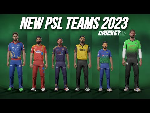 New PSL 2023 Teams Update | Cricket 19 PC
