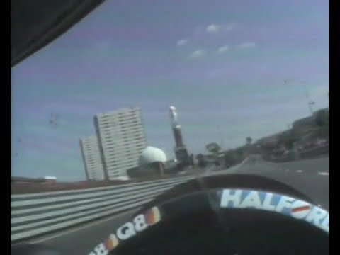 F3000, Birmingham 1989 - Andrea Chiesa Visor-Cam OnBoard