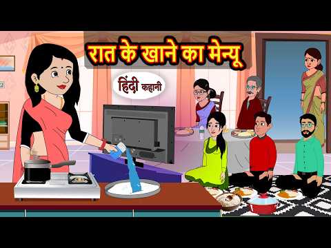 रात के खाने का मेन्यू | Bedtime Story | Stories in Hindi | Moral Stories | Funny Kahani | Storytime