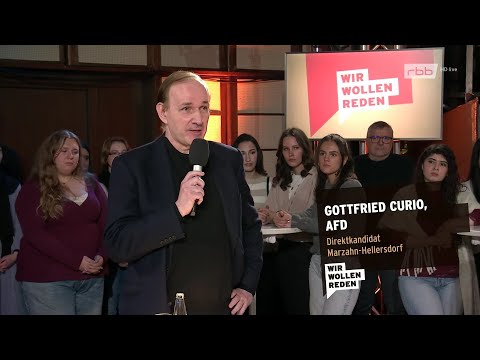 Gottfried Curio (AfD) beim rbb "Wir wollen reden"