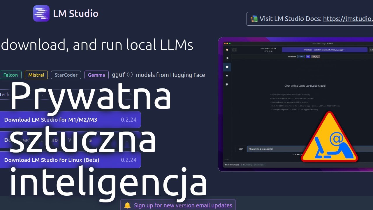 LM Studio - prywatna sztuczna inteligencja