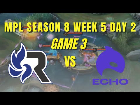 BRUNO GOLD LANE META NI IYAKNU | GAME 3 RSG VS ECHO | MPL PH SEASON 8 WEEK 5 DAY 2 REGULAR SEASON
