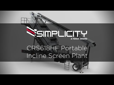 High Frequency Portable Incline Screen Plant